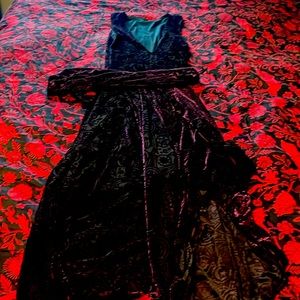 Blackmilk plum spells burned velvet dance dress size XS NWT